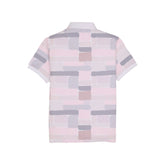 Status Quo Boys All-Over Abstract Printed Polo Collar Tshirt
